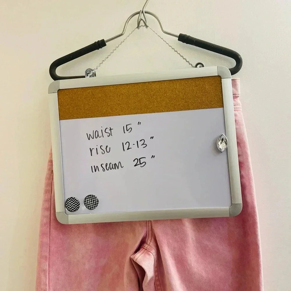 Wild Fable Pink Jeans; Highest Rise, Raw Hem - Picture 6 of 6